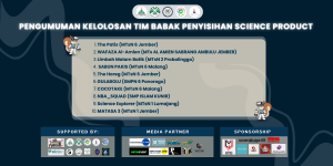 Pengumuman Kelolosan Babak Penyisihan Tim Science Product